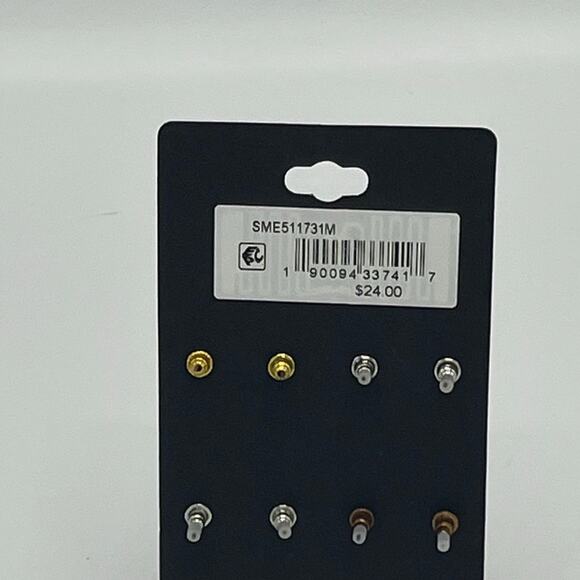 Steve Madden Multi-Tone 4-Pc. Set Circle Stud Earrings - Picture 5 of 6